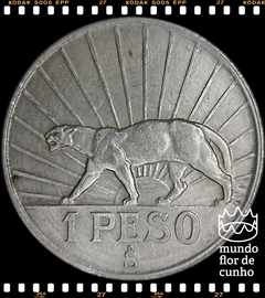 Km 30 Uruguai 1 Peso 1942so Prata ©