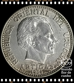 Km 36 Uruguai 20 Centesimos 1954(u) FC Prata ©
