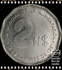 Km 77 Uruguai 2 Nuevos Pesos 1981 FC F.A.O. (FAO) © - comprar online