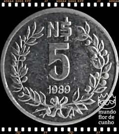 Km 92 Uruguai 5 Nuevos Pesos 1989 © - comprar online