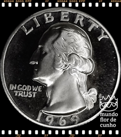 Km 164a Estados Unidos da América 1 Quarter 1969S XFC Proof © - comprar online