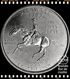 Km 293 Estados Unidos da América Quarter 1999 P XFC # Série dos 50 Estados Norte Americanos: Delaware ©