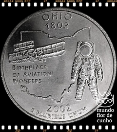 Km 332 Estados Unidos da América Quarter 2002 D XFC # Série dos 50 Estados Norte Americanos: Ohio ©