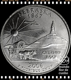 Km 383 Estados Unidos da América Quarter 2006 D XFC # Série dos 50 Estados Norte Americanos: Nebraska ©