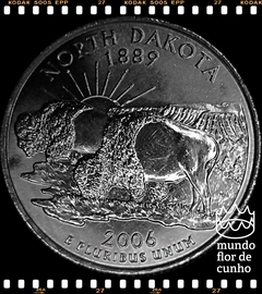 Km 385 Estados Unidos da América Quarter 2006 D XFC # Série dos 50 Estados Norte Americanos: North Dakota ©