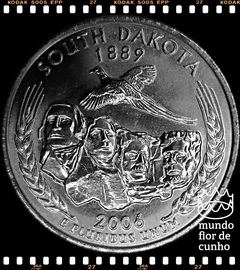 Km 386 Estados Unidos da América Quarter 2006 D XFC # Série dos 50 Estados Norte Americanos: South Dakota ©