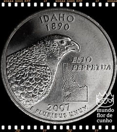 Km 398 Estados Unidos da América Quarter 2007 D XFC # Série dos 50 Estados Norte Americanos: Idaho ©