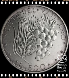 Km 123 Vaticano 500 Lire 1972 FC Prata Escassa # Paulo VI © - comprar online
