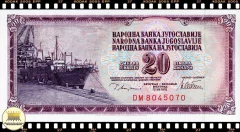 .P88 Iugoslávia 20 Dinara (Nós Temos Mais de Uma Data e/ou Assinatura # Favor Escolher uma Data e/ou Assinatura Abaixo e o Estado de Conservação) P88a P88b