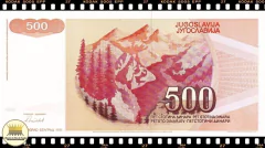 P109r Iugoslávia 500 Dinara 1991 FE Reposição Série ZA Escassa - comprar online