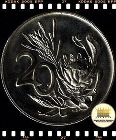 .Km 86 Africa do Sul 20 Cents 1973 XFC Rara