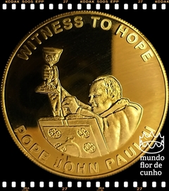 Km 160 Zâmbia 1000 Kwacha 2003 XFC Proof Escassa Folheada a Ouro # Papa João Paulo II (1) - comprar online