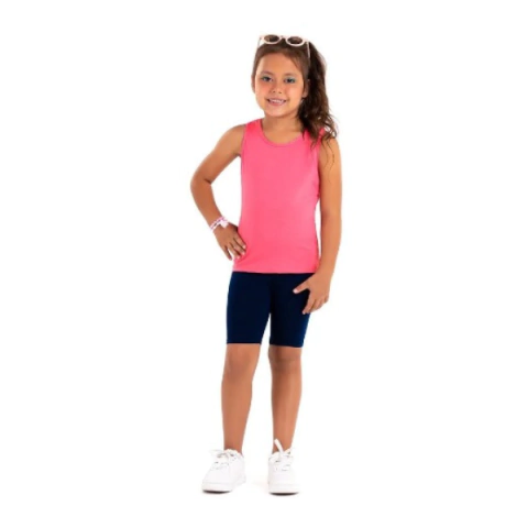 PACOTE COM 6 BERMUDAS ESCOLAR FEM INF 4 ao 8 KILTY - 15584