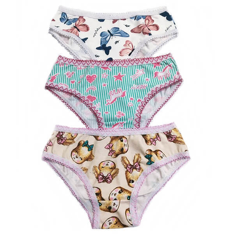 KIT COM 3 CALCINHAS INF P/GG FEM 119 ARTE DELAS - 14958