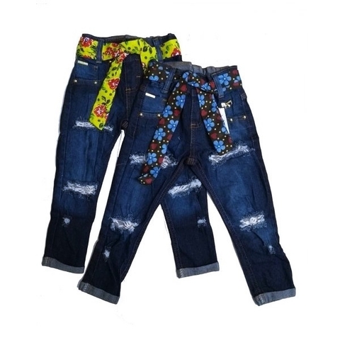 CALÇA JEANS INF FEM *FAIXA* JS - 16014