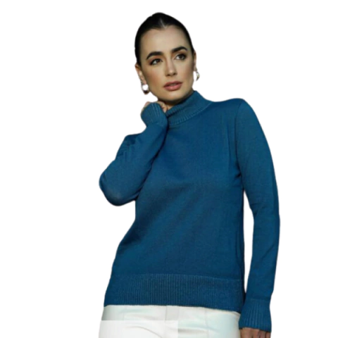 BLUSA TRICOT GOLA PADRE LISA TAM UNICO JOINHA - 24902