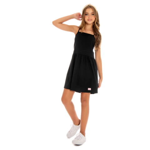 PACOTE COM 5 VESTIDOS JUV 10 ao 14 MALHA LISA ALCINHA TAITA KIDS - 24812