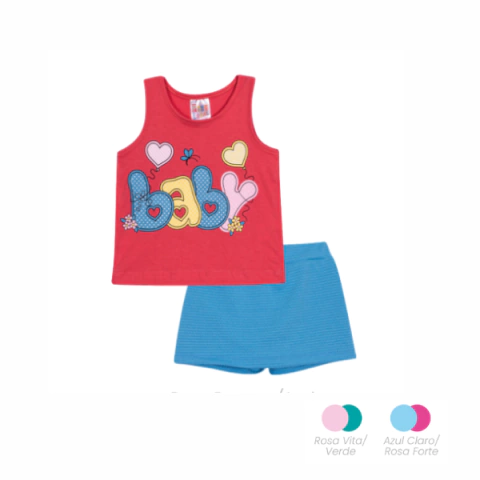 PACOTE COM 5 CONJ FEM BEBE P/M/G REGATA PEGA LEGAL - 25601 - comprar online