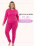 CJ PIJAMA SUEDE AD FEM PLUS G1/G3 CANELADO LISO INVERNO PEGA LEGAL - 26189 - Atacado Fortsul