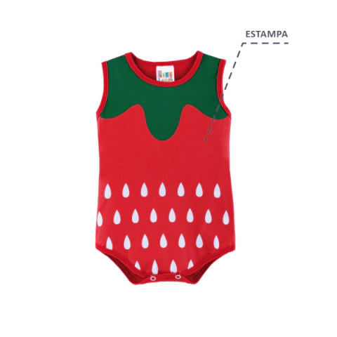 BODY BEBE P/M/G 3100/3300 MORANGO PEGA LEGAL - 16620