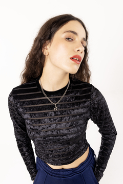 Black stripes top back in stock!