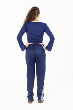 Daisy Jones top azul - TRACO