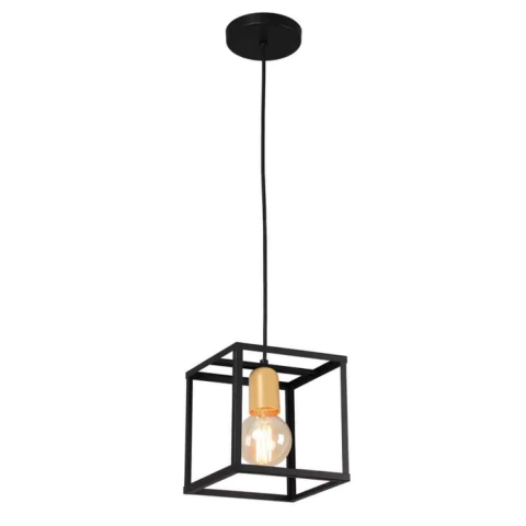 Pendente Thomas 25x25x25cm Metal Metaldomado 5916