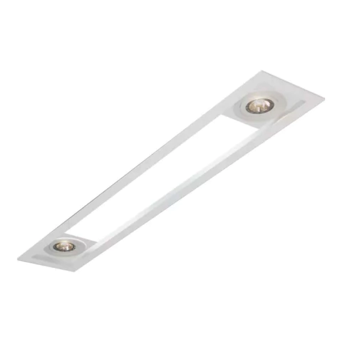 Plafon de Embutir Magnum Mix 150x20x10cm Alumínio e Acrílico Usina 3620/150F