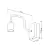Arandela Thomas Curve 16x7x22cm Metal Metaldomado 5973 - comprar online