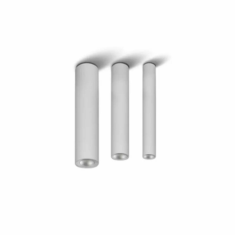 Plafon de Sobrepor Cilíndrico 29,5x3,8cm Alumínio Itamonte 2017/30