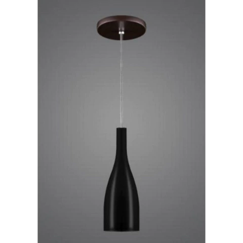 Pendente Vidro Preto Botiglia Madelustre 2093