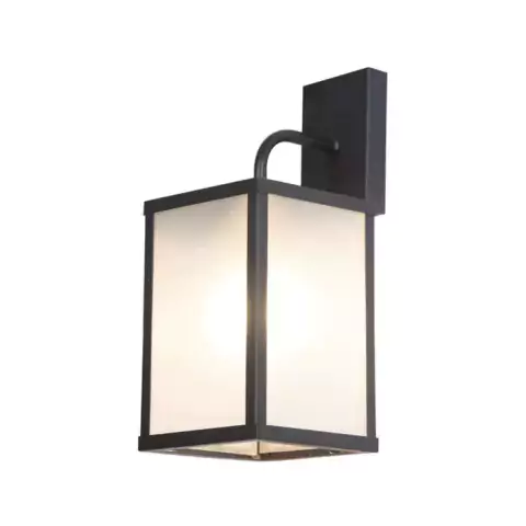 Arandela Thomas Glass 29x12x12cm Metal e Vidro Metaldomado 5978