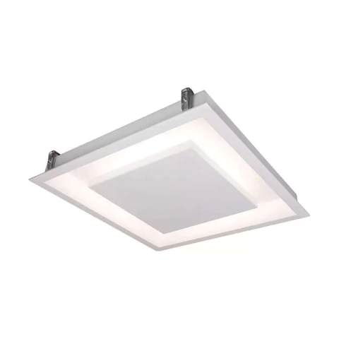 Plafon de Embutir Rebatedor Home 50x50x9,5cm Alumínio Usina 250/5