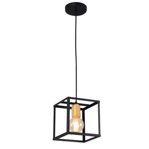 Pendente Thomas 18x18x18cm Metal Metaldomado 5915