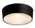 Plafon Newline Sushi 53cm x 16,5cm 6xE27 Preto ST20201PT