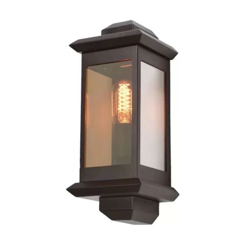 Arandela Toscana Arc Duo 40x14x13cm Metal e Vidro Metaldomado 6203