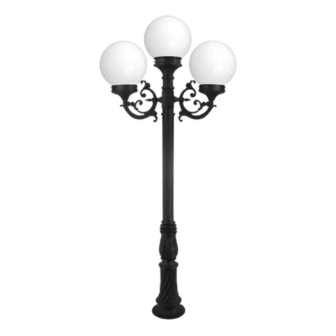 Poste Primavera Triplo Externo 200cm Alumínio e Vidro Incolustre 15501/3