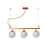Pendente Usina Desing Queens 16550/3 CB-M