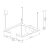 Pendente Kellua Sfera 20x60x60cm Metal Metaldomado 5868 - comprar online