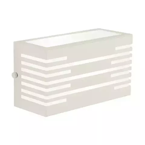 Arandela Box 09x17x07cm Metal e Acrílico Metaldomado 538