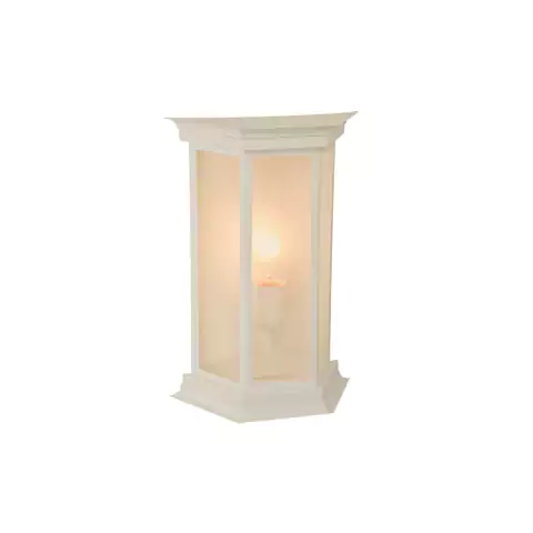 Arandela Colonial Class 25x21x9cm Metal e Vidro Metaldomado 5646P