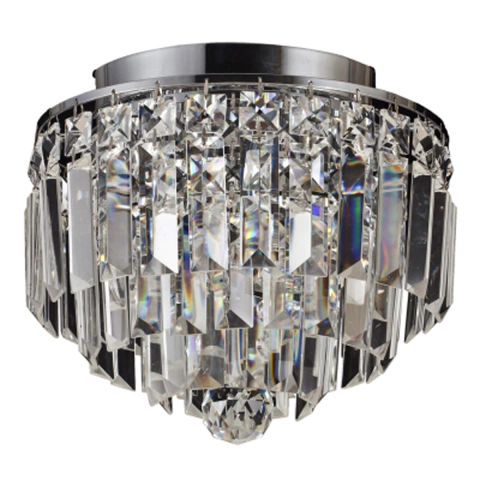 Plafon Cristal Kri 25cmx21,5cm 4xg9 Cr/tr - Bella Hu1100