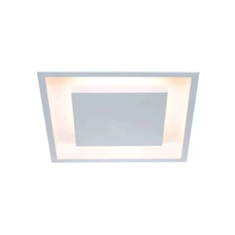 Embutido Itamonte Eclipse Quadrado 50x50x7,5cm 2041/50E27 Branco Texturizado