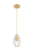 Pendente Nordecor Nitt Fosco 2587 Ouro Fosco