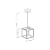 Pendente Thomas 18x18x18cm Metal Metaldomado 5915 - comprar online