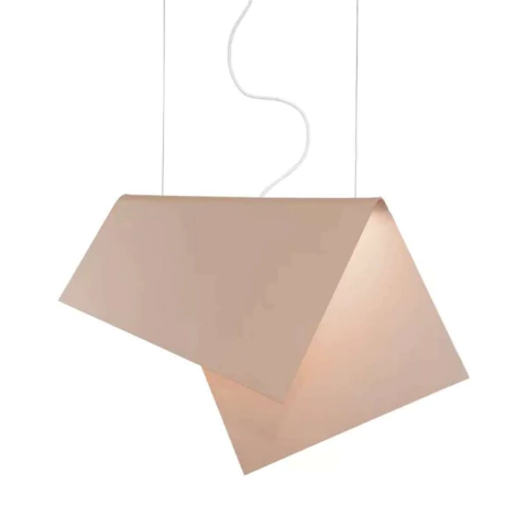 Pendente LED Papir In Bivolt 44x64x10cm Alumínio e Acrílico Metaldomado 6302