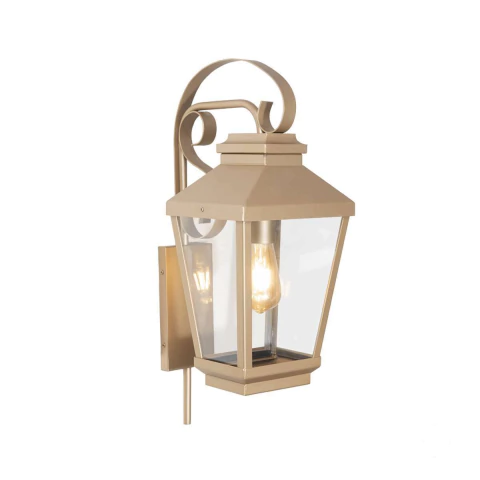 Arandela Gold M E27 23x60x30cm Bivolt Aluminio e Vidro Metaldomado 6500