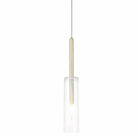 Pendente Arbo 57x8cm Alumínio e Vidro Metaldomado 6404