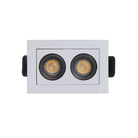 Spot de Embutir Powerus 2 LED´s 35° 4W 3000K IRC90 Branco/Preto Nordecor 6371