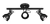 Spot Triplo Trilho 3xe27 Itamonte 1141/3t Preto - comprar online